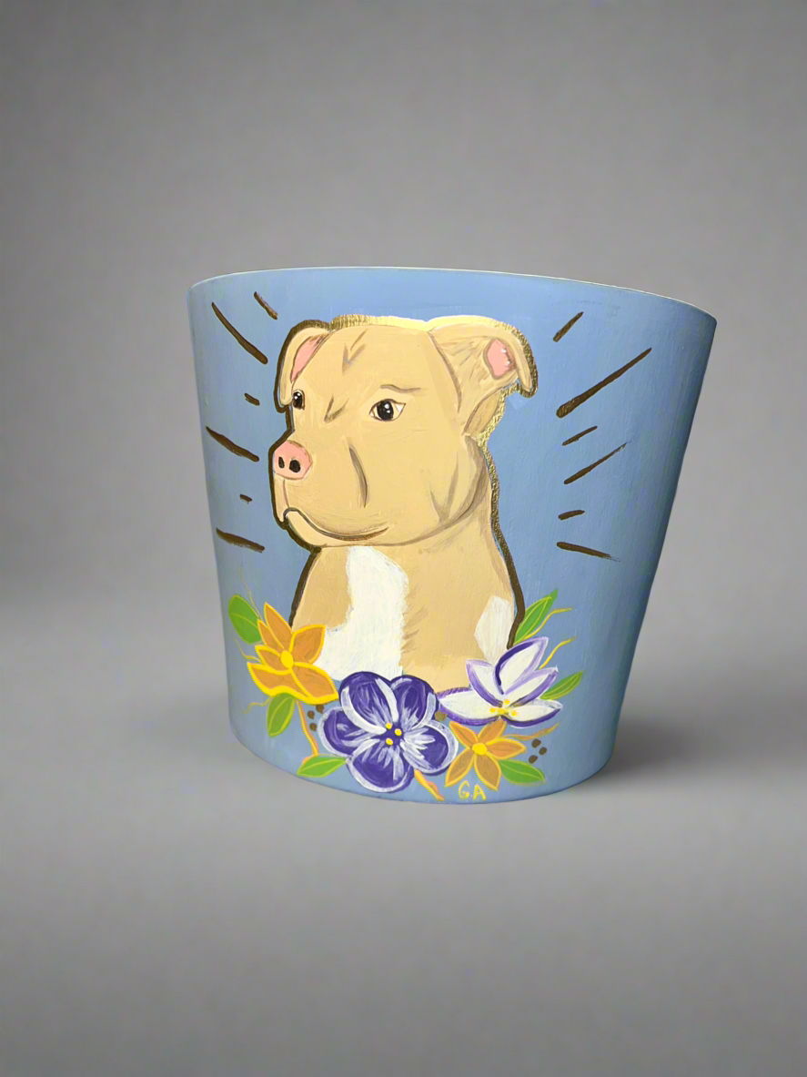 Pitbull dog pot